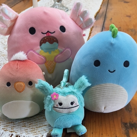 Squishmallows Other - Squishmallows Pink and Blue Plush Toy Collection